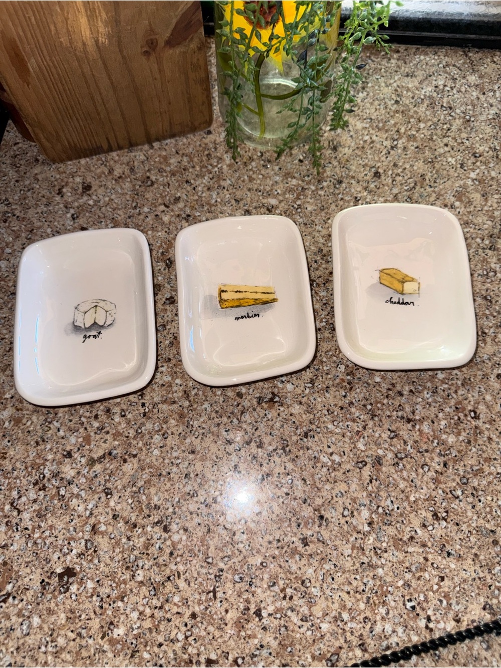 Rae Dunn Artisan Collection Cheese Appetizer Dishes